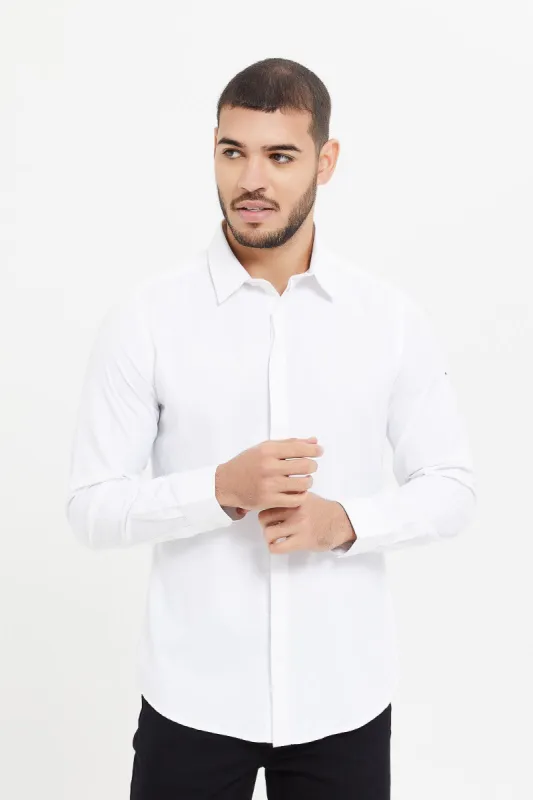 Men White Formal Shirt sold by Redtag