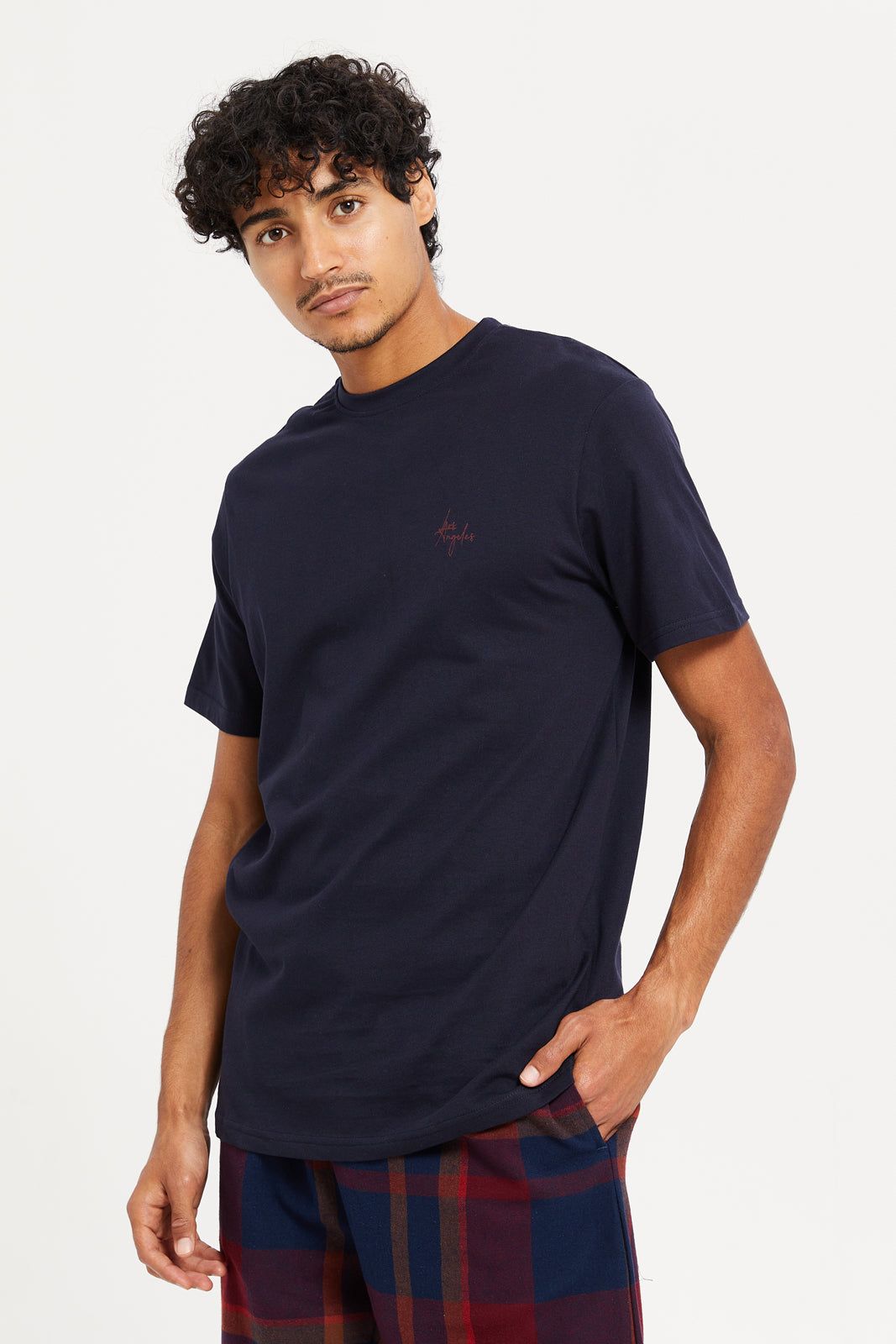 Men Charcoal And Navy Checked Nightwear Set (2 Piece) sold by Redtag product image thumbnail 2