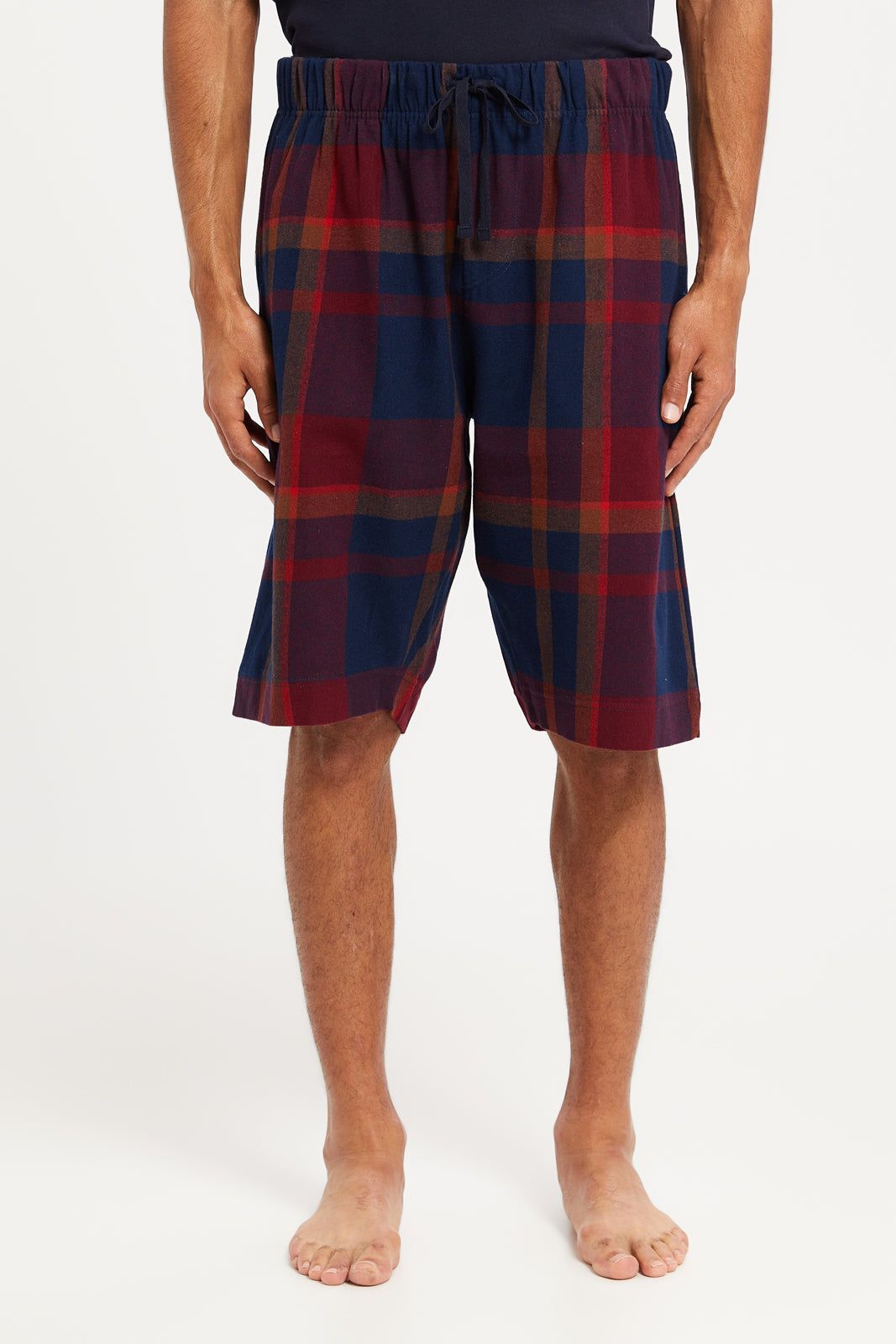 Men Charcoal And Navy Checked Nightwear Set (2 Piece) sold by Redtag product image thumbnail 3