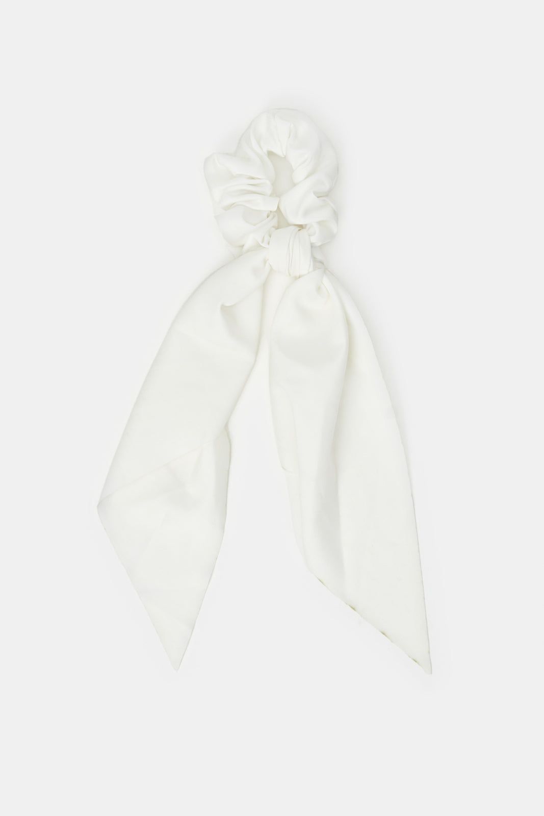 Women White Hair Scrunchy sold by Redtag