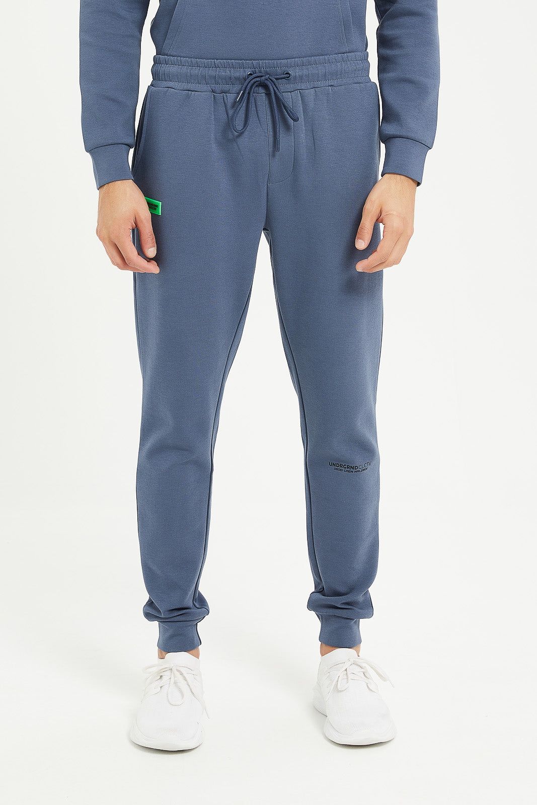 Men Blue Soft Touch Joggers sold by Redtag