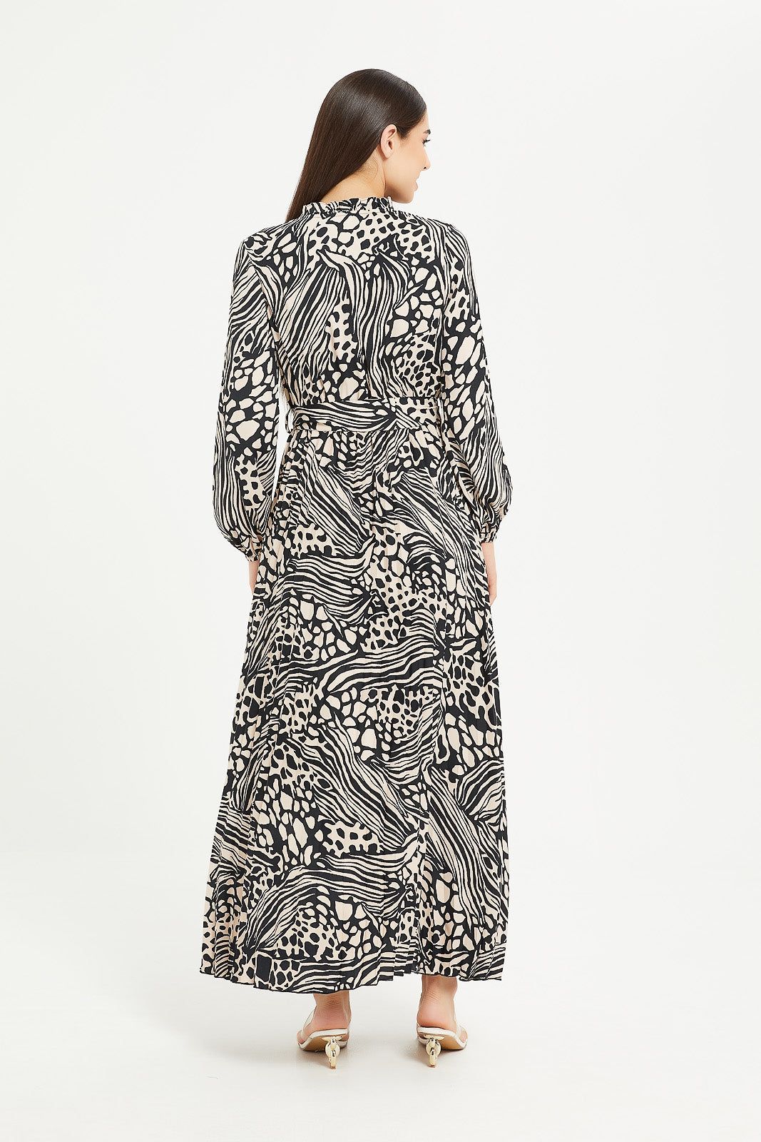 Women Beige And Black Printed Maxi Dress sold by Redtag product image thumbnail 2