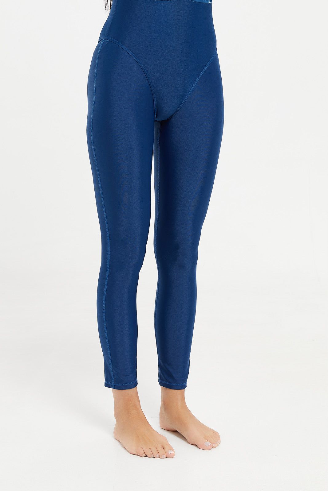 Women Blue Striped Swim Burkini Set (2 Piece sold by Redtag product image thumbnail 4