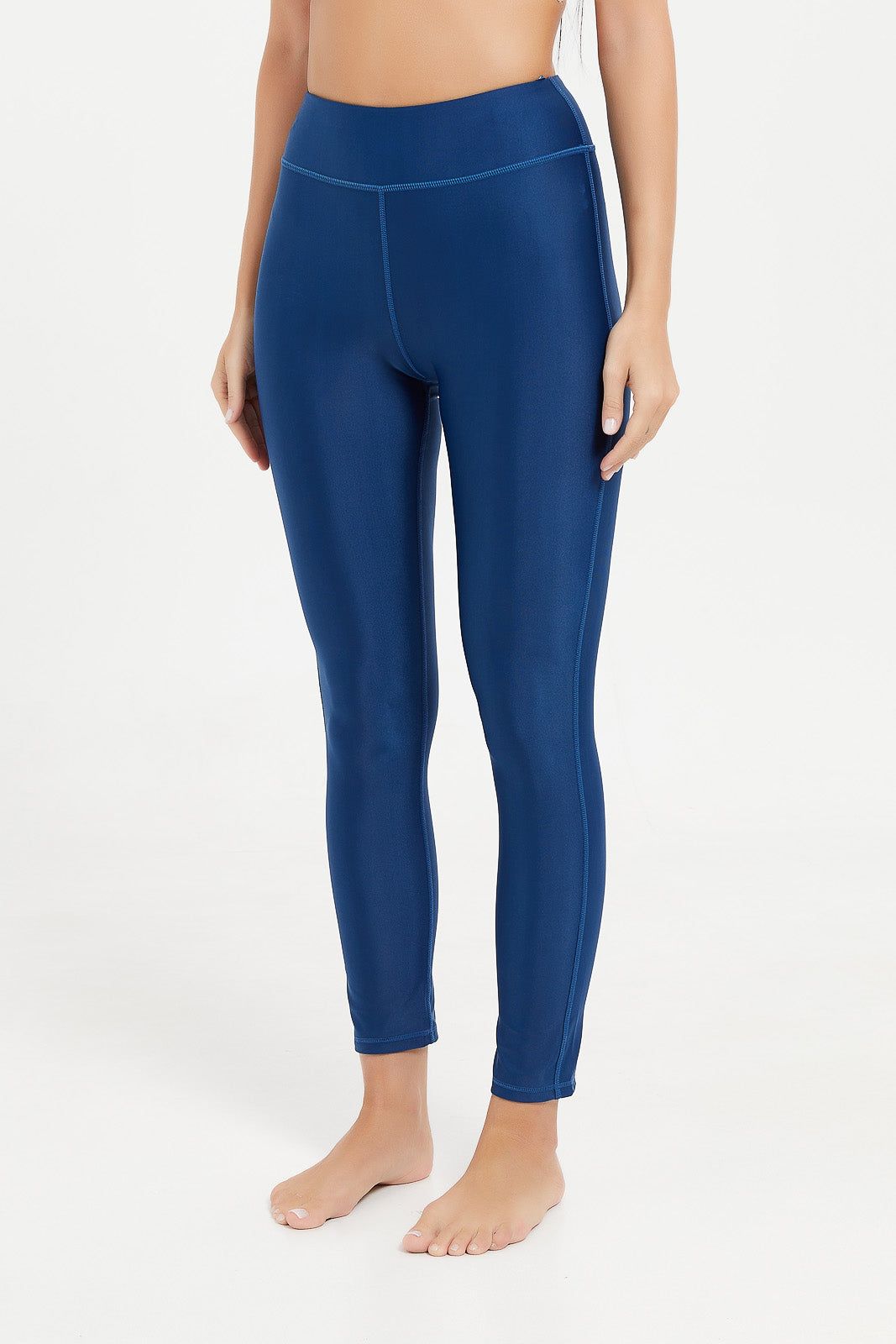 Women Blue Striped Swim Burkini Set (2 Piece sold by Redtag product image thumbnail 2