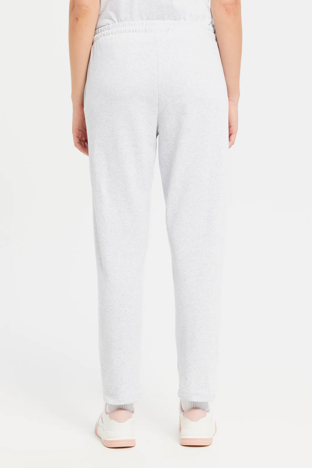 Women Grey Track Pants With Placement Print sold by Redtag product image thumbnail 3