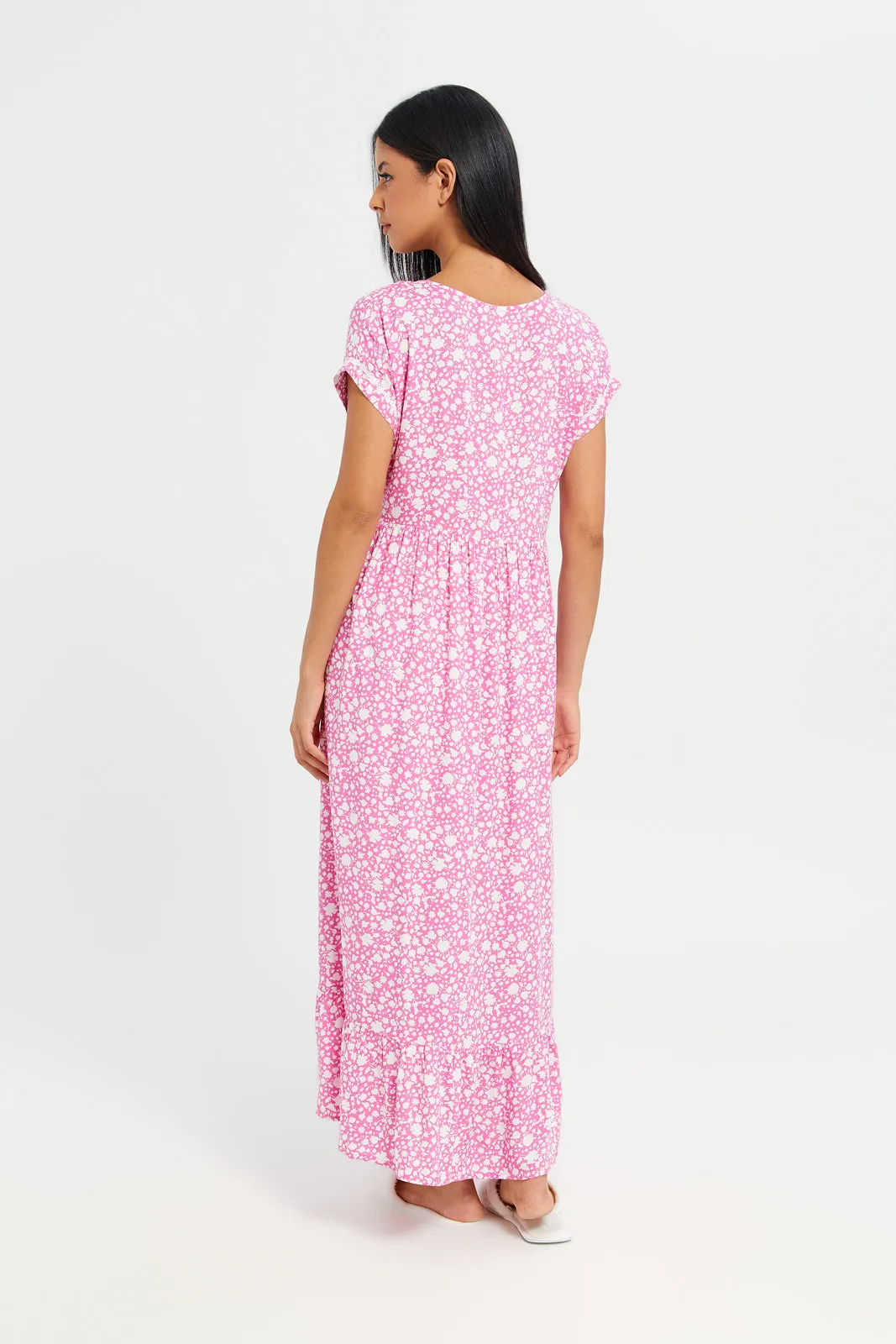 Women Assorted Short Sleeve Printed Nightgown sold by Redtag product image thumbnail 3