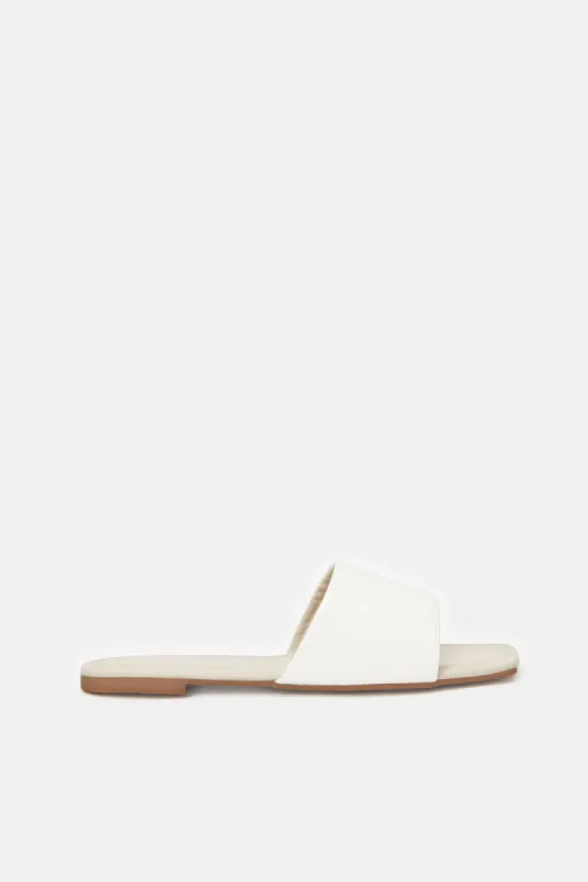 Women White Patent Mule sold by Redtag