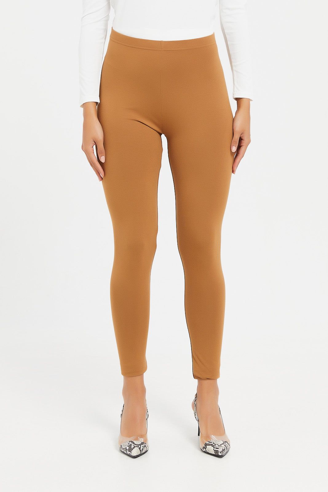 Women Beige Legging sold by Redtag