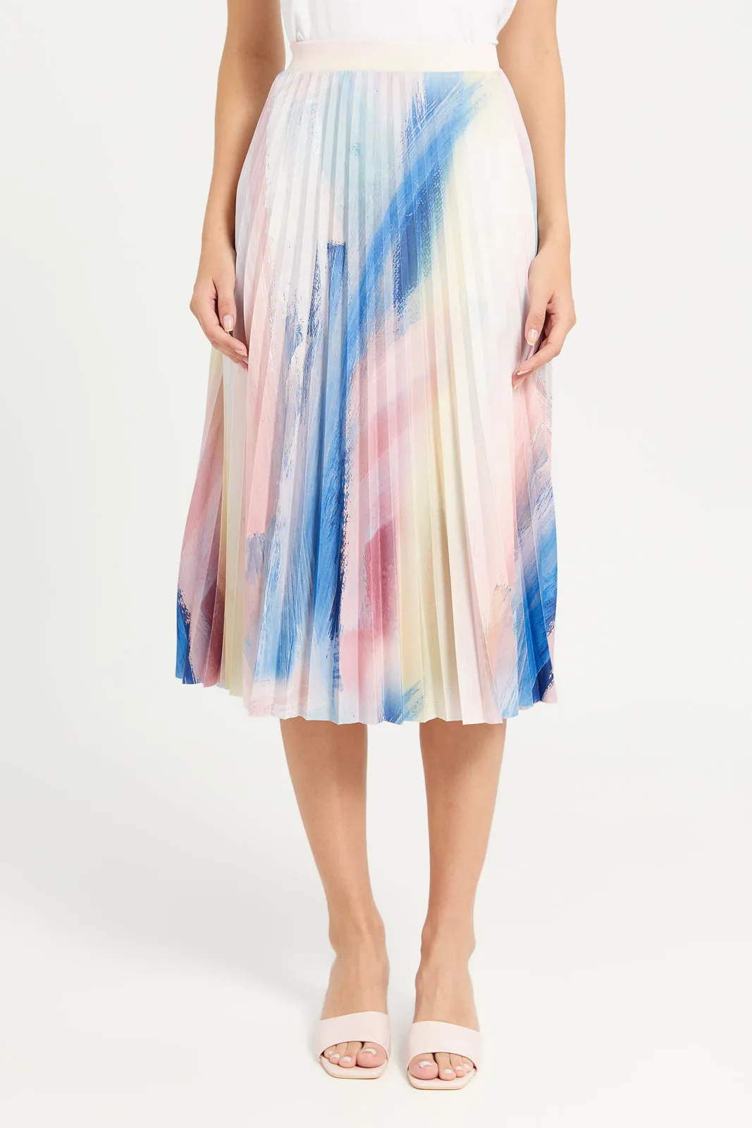 Women Pink Printed Skirt sold by Redtag