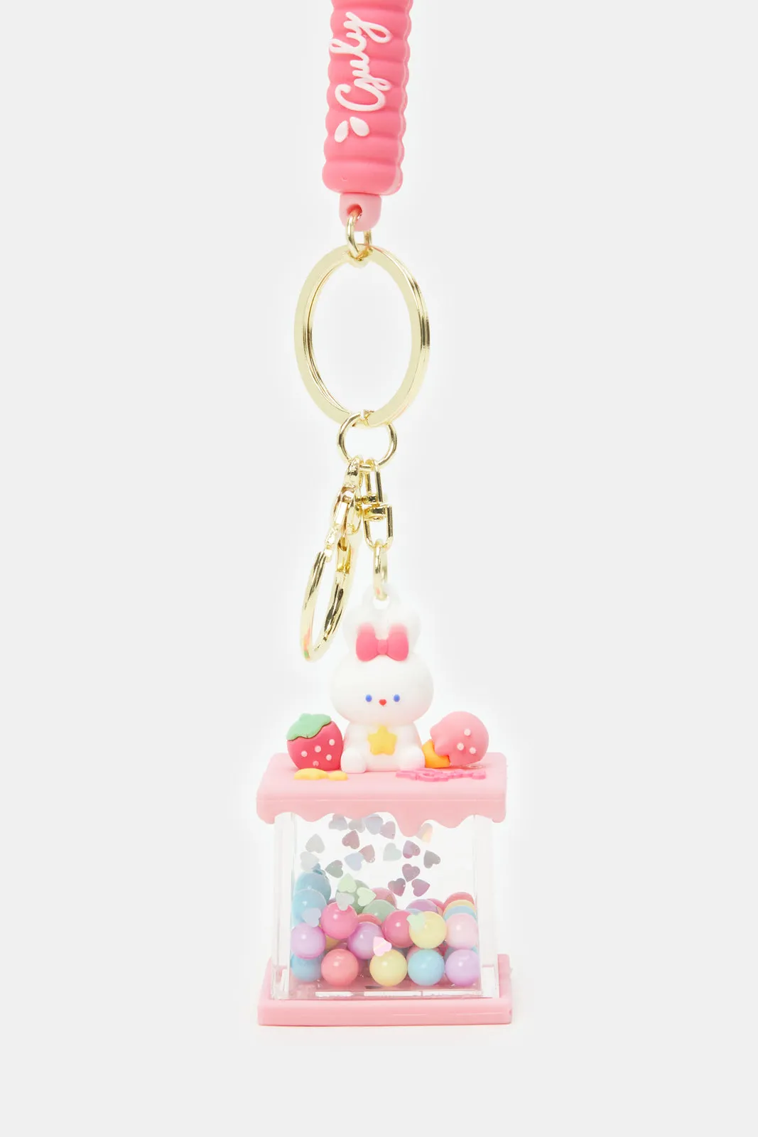 Women Pink Embellished Key Ring sold by Redtag product image thumbnail 3