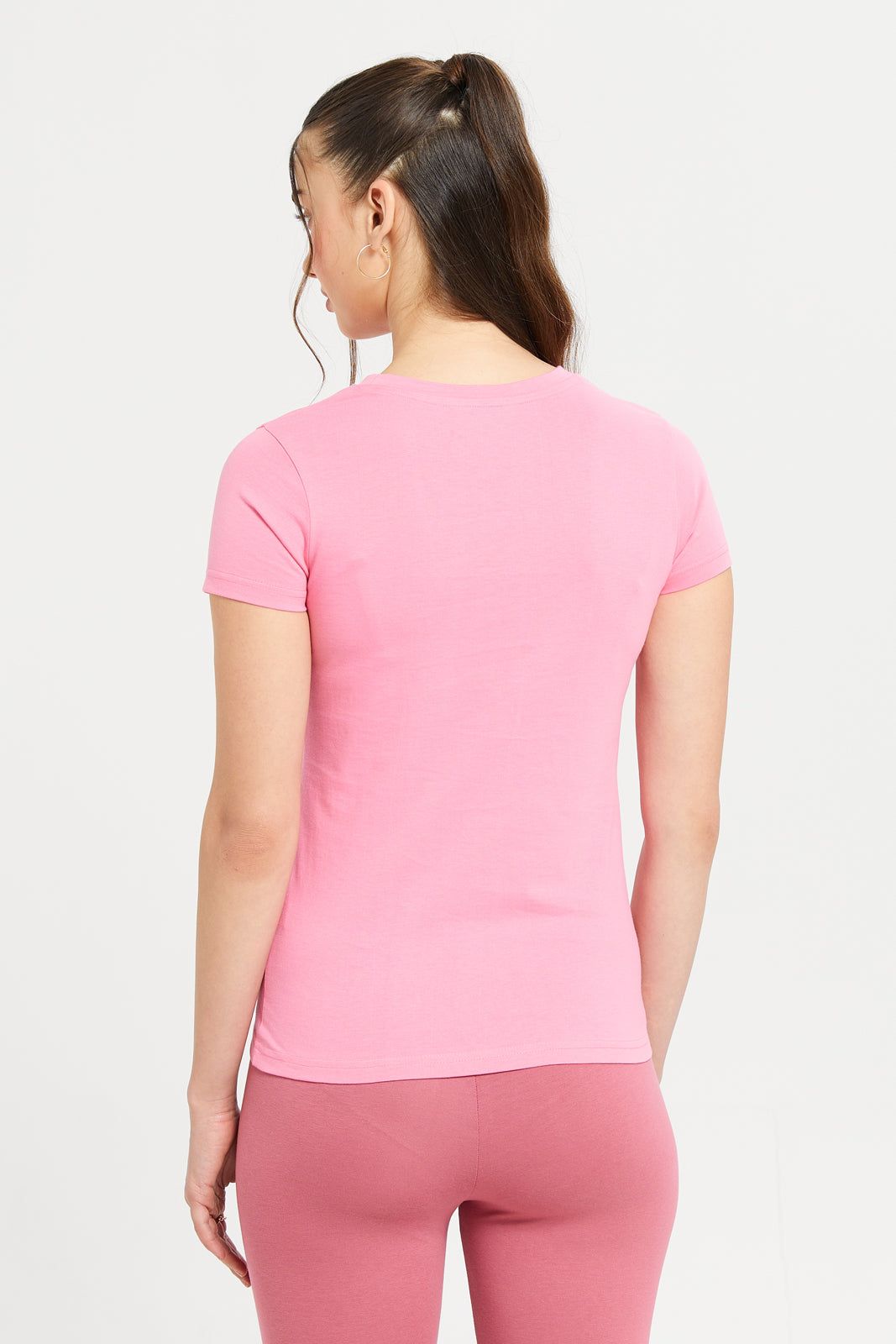 Women Pink She Is Mine Printed T-Shirt sold by Redtag product image thumbnail 3