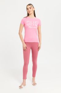 Women Pink She Is Mine Printed T-Shirt sold by Redtag