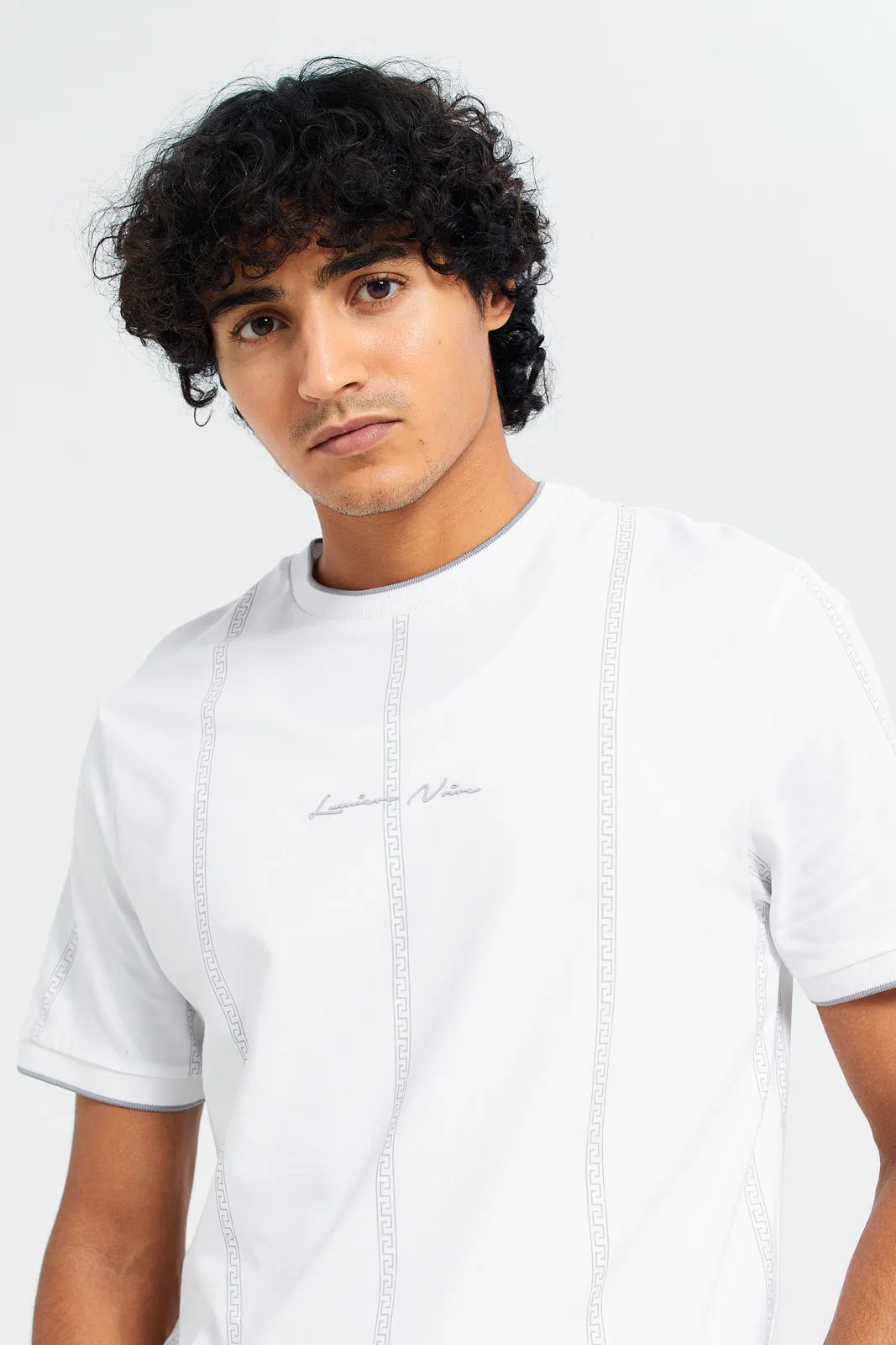 Men White Printed T-Shirt sold by Redtag product image thumbnail 4