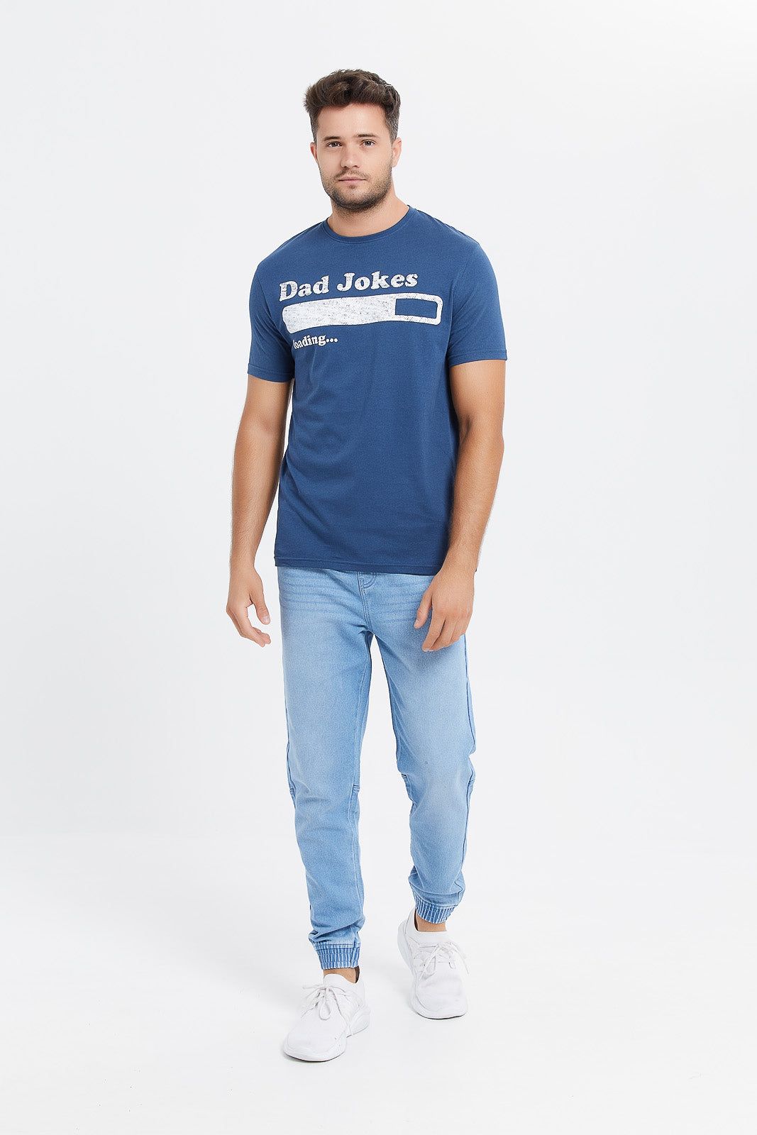 Men Blue Graphic T-Shirt sold by Redtag product image thumbnail 2