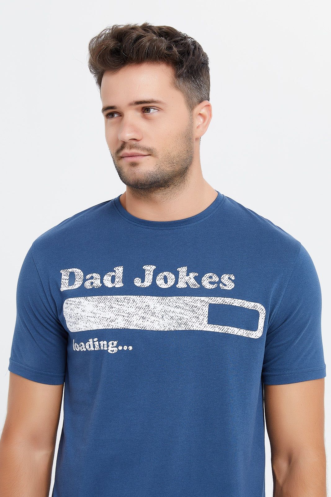 Men Blue Graphic T-Shirt sold by Redtag product image thumbnail 4