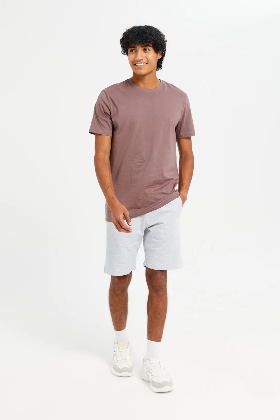 Men Purple Cotton T-Shirt sold by Redtag product image thumbnail 2