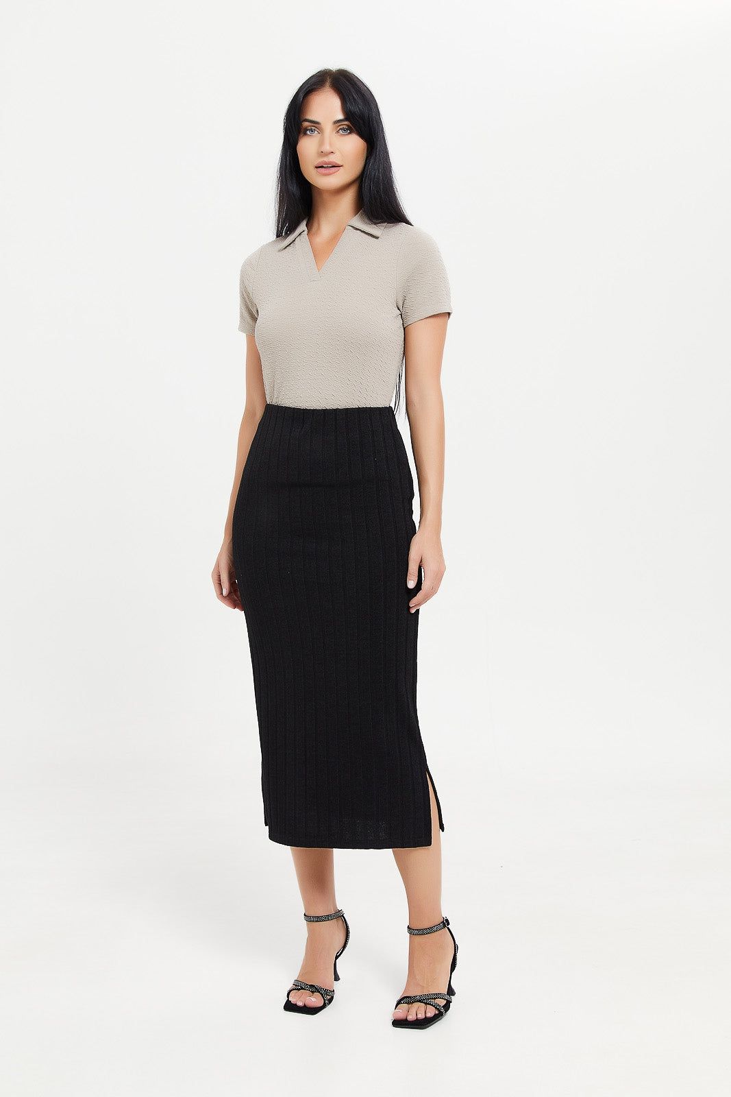 Women Black A Line Skirt sold by Redtag product image thumbnail 2
