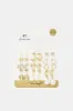 Women Gold Embellished Earrings Set (15 Piece) sold by Redtag
