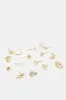 Women Gold Embellished Earrings Set (15 Piece) sold by Redtag