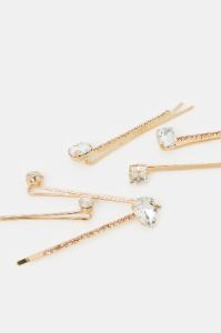 Women Gold Diamante Hair Clip (Pack of 6) sold by Redtag