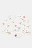 Women Gold Embellished Earrings Set (20 Pairs) sold by Redtag