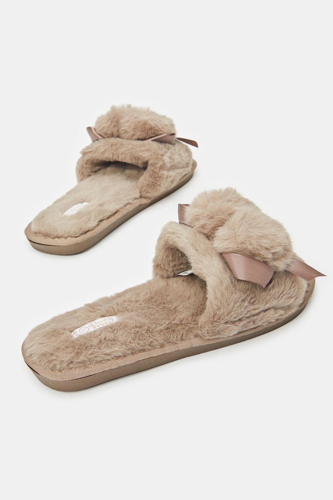 Women Taupe Pom Pom Slipper sold by Redtag product image thumbnail 4