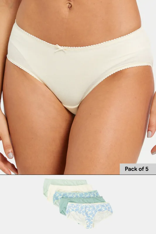 Women Assorted Boyleg Brief Set (Pack of 5) sold by Redtag