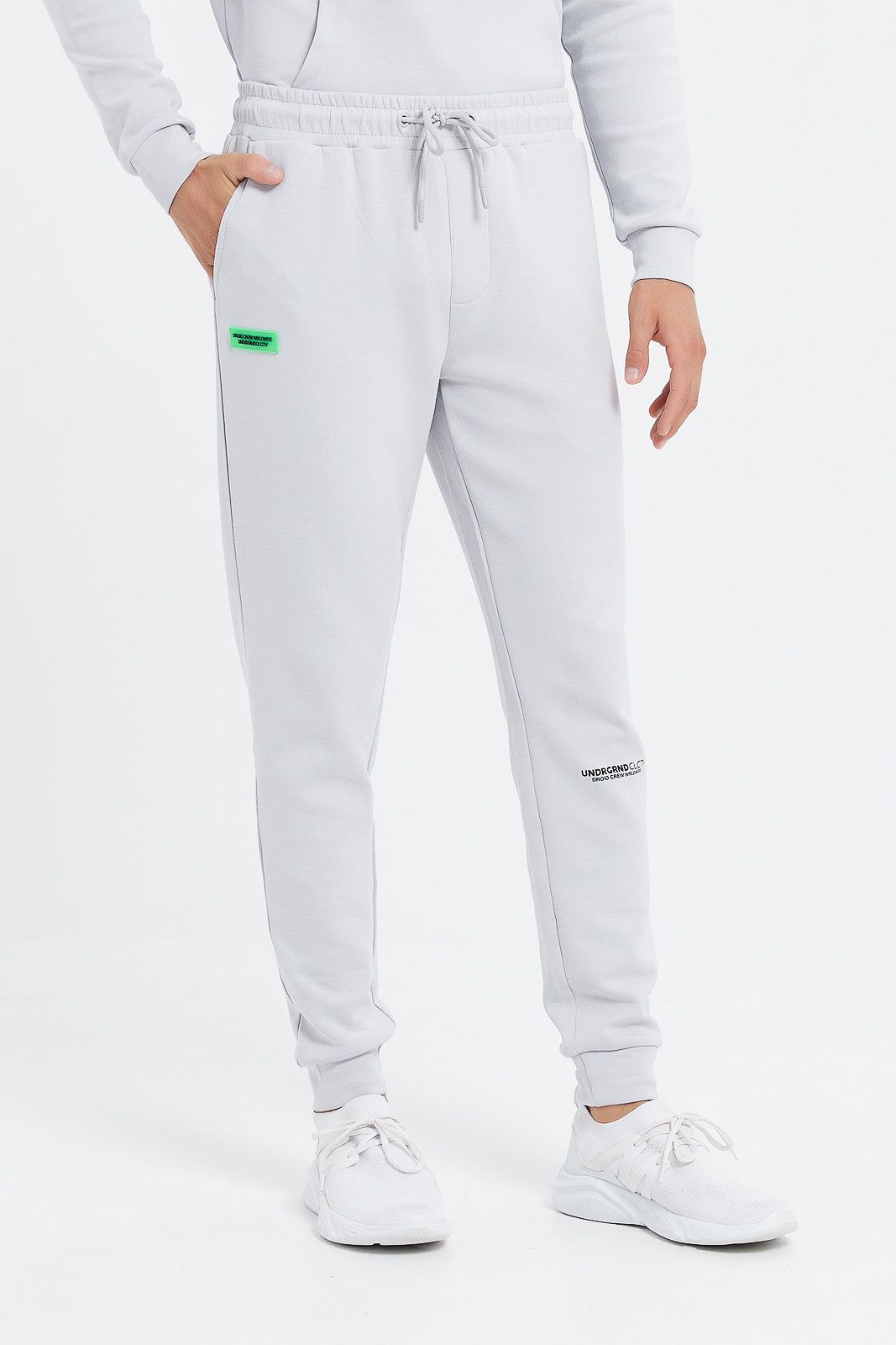 Men Grey Soft Touch Joggers sold by Redtag