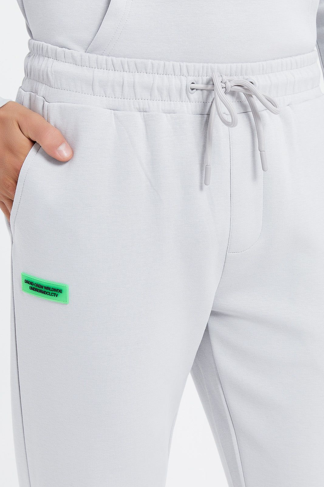 Men Grey Soft Touch Joggers sold by Redtag product image thumbnail 4