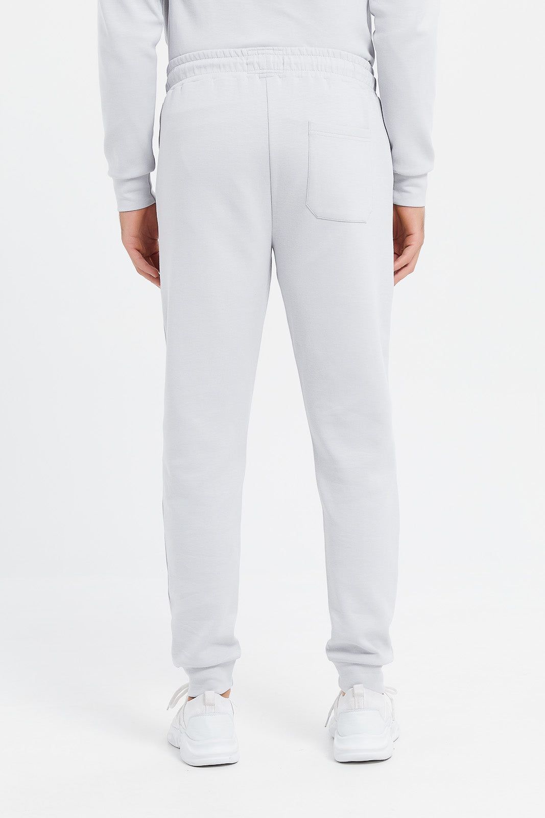 Men Grey Soft Touch Joggers sold by Redtag product image thumbnail 3