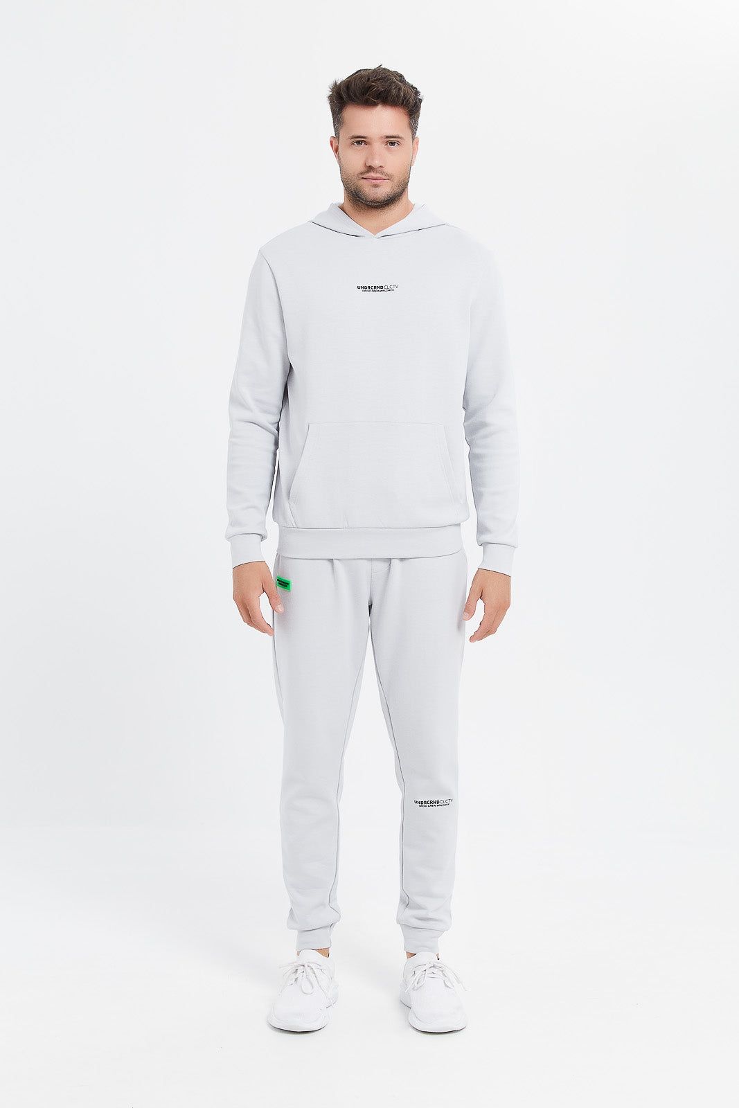 Men Grey Soft Touch Joggers sold by Redtag product image thumbnail 2