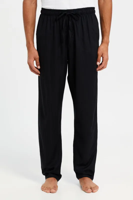 Men Black Pyjama Bottom sold by Redtag