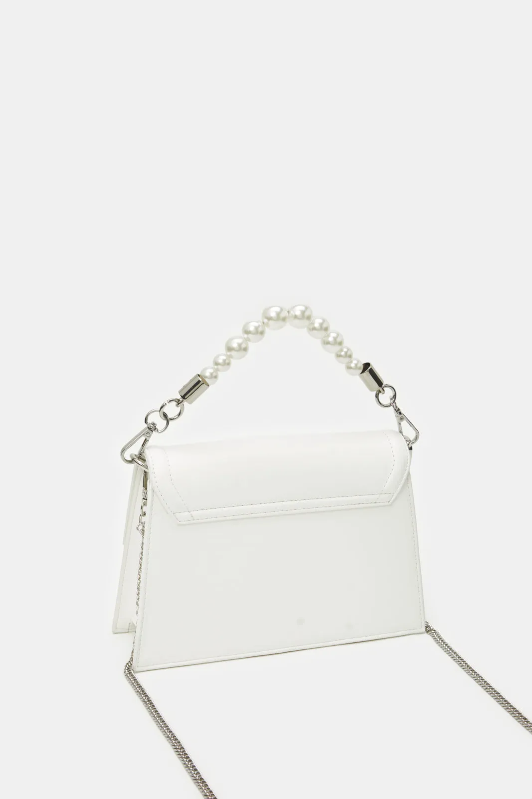 Women White Embellished Clutch Bag sold by Redtag product image thumbnail 2