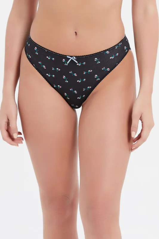 Women Assorted High Leg Brief Set (Pack of 5) sold by Redtag