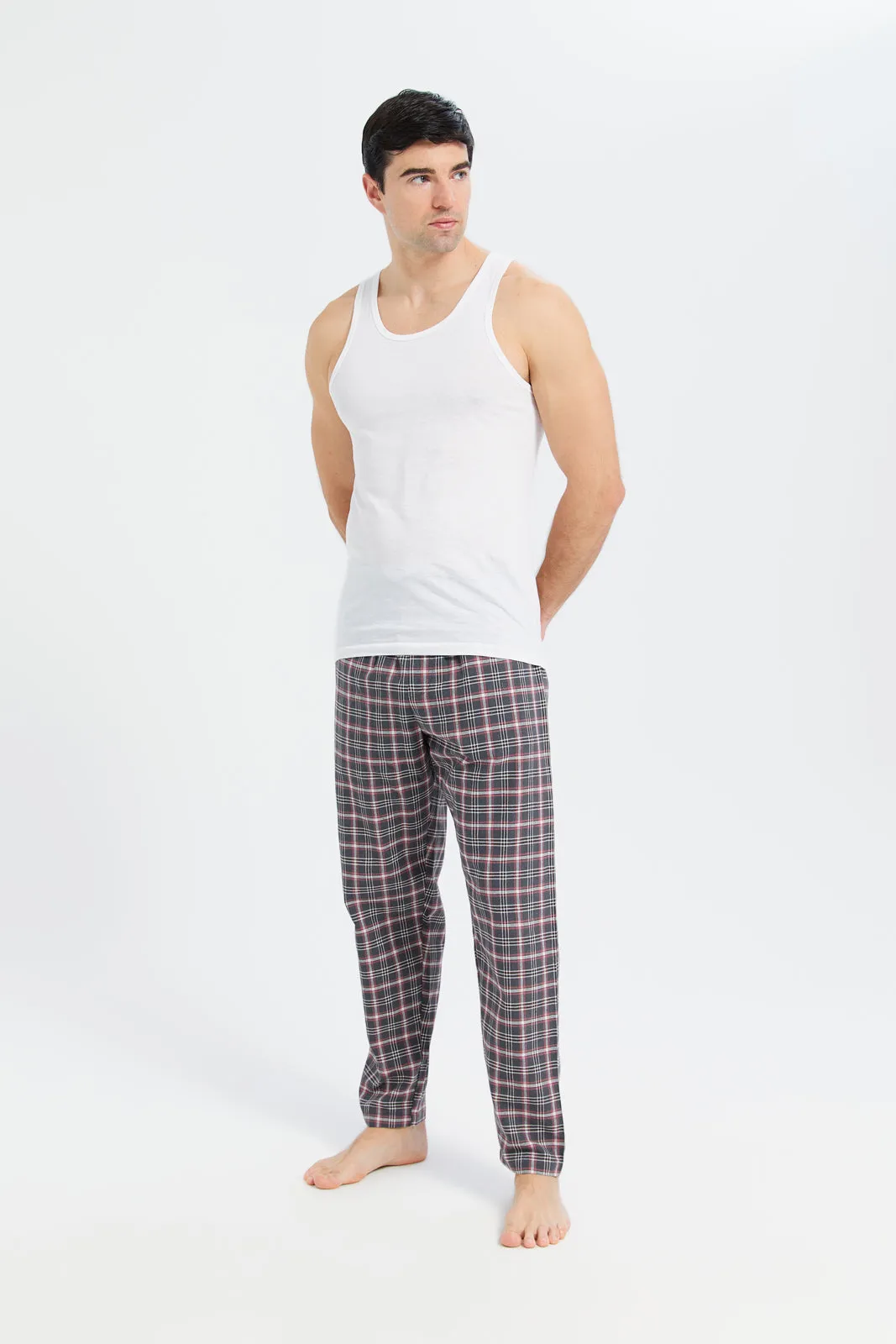 Men Assorted Checkered Pyjama Bottom sold by Redtag product image thumbnail 2