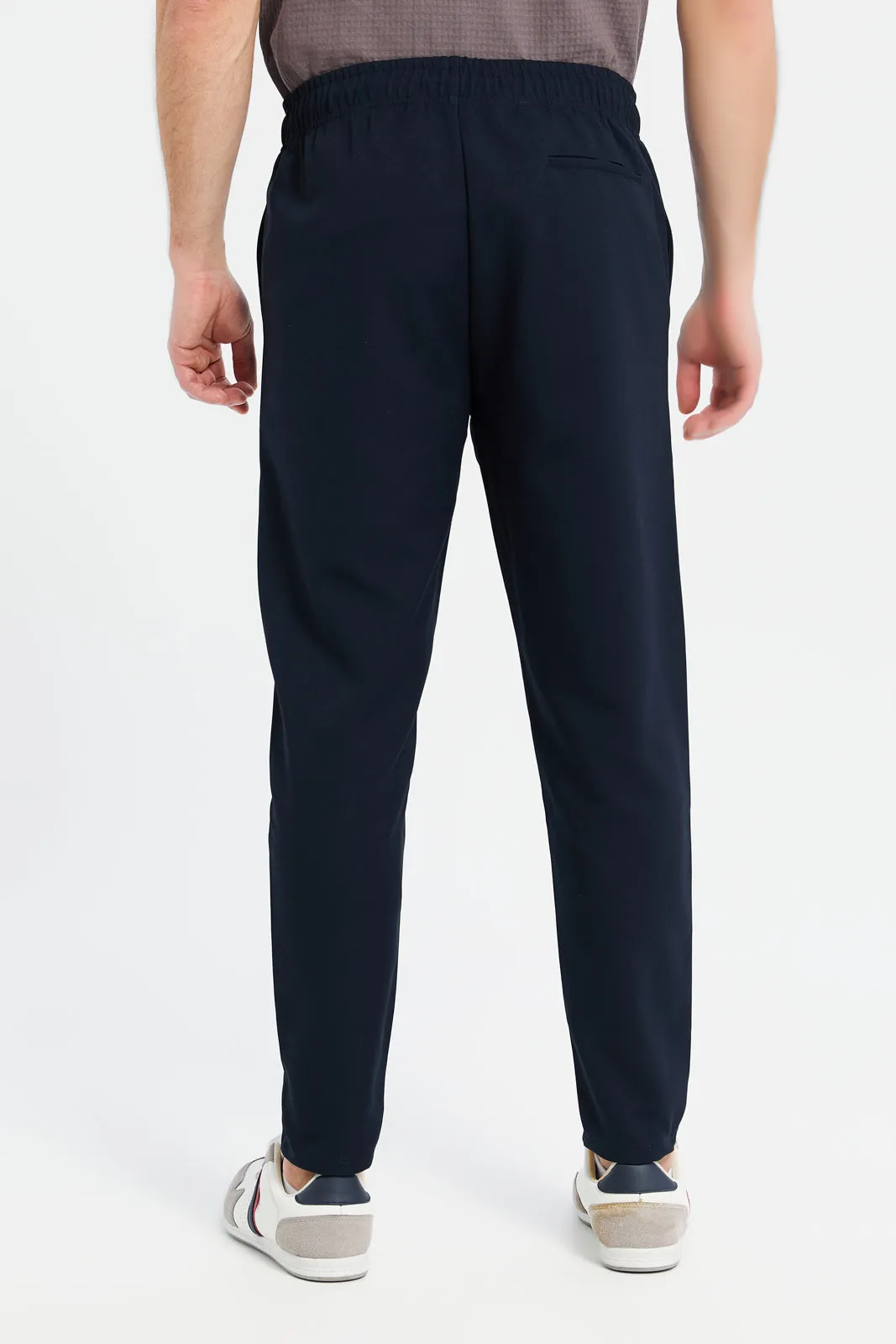 Men Navy Jogger Fit Trousers sold by Redtag product image thumbnail 3
