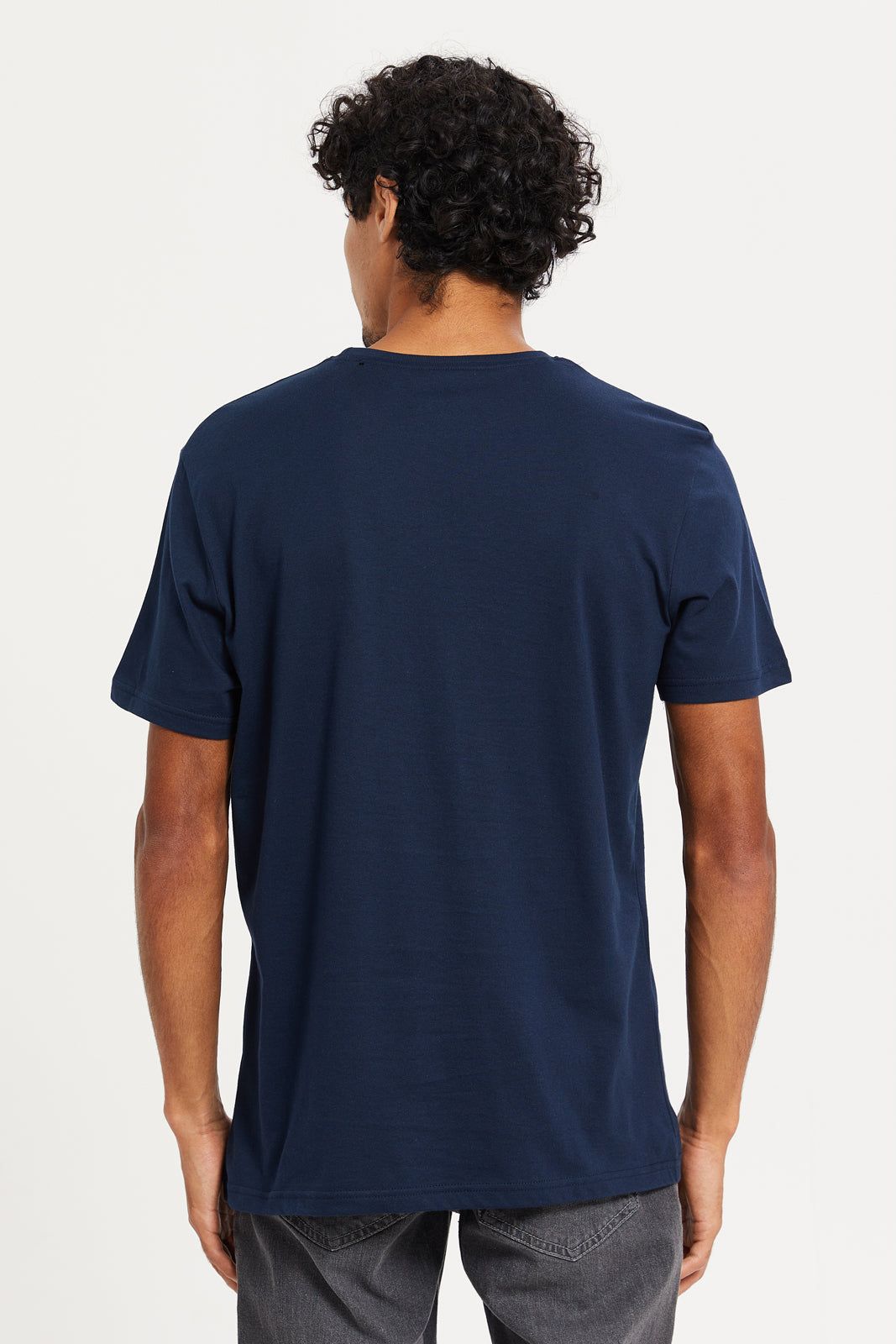 Men Navy Printed T-Shirt sold by Redtag product image thumbnail 3