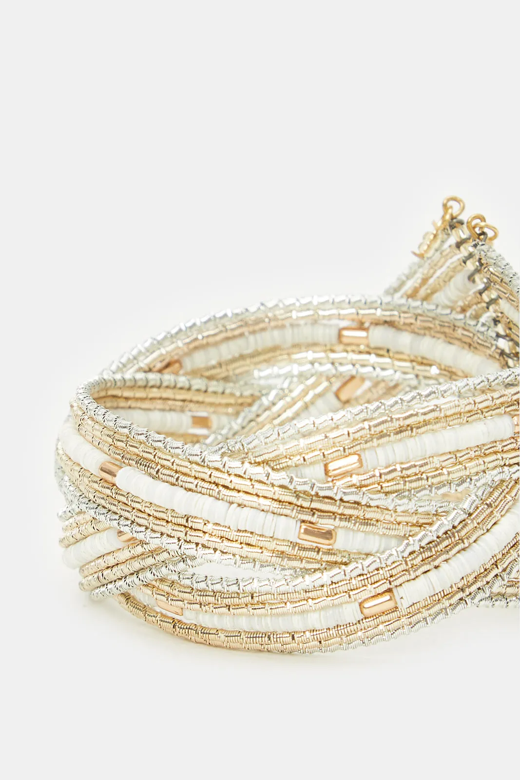 Women Gold Embellished Cuff sold by Redtag product image thumbnail 2
