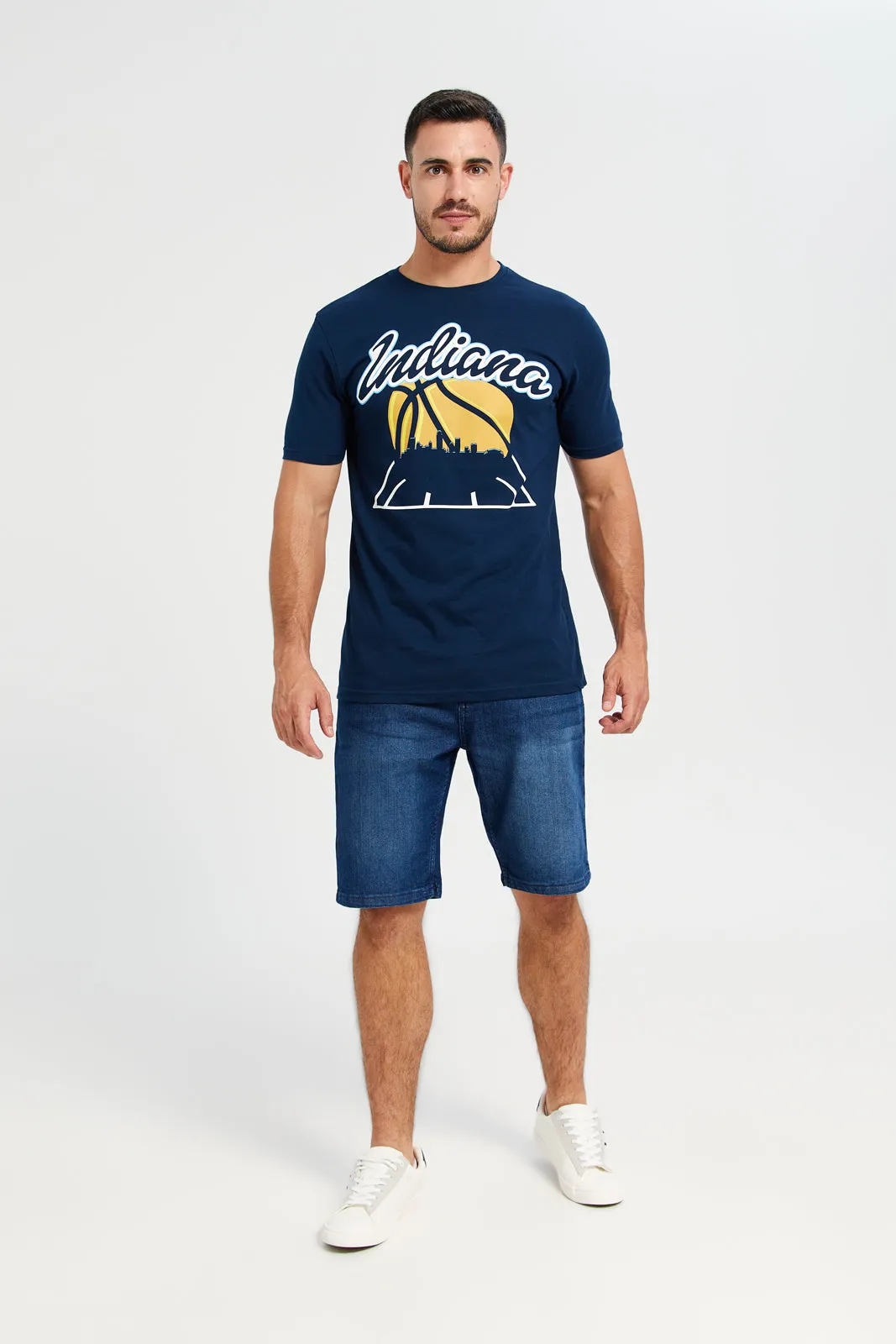Navy Graphic T-Shirt sold by Redtag product image thumbnail 2