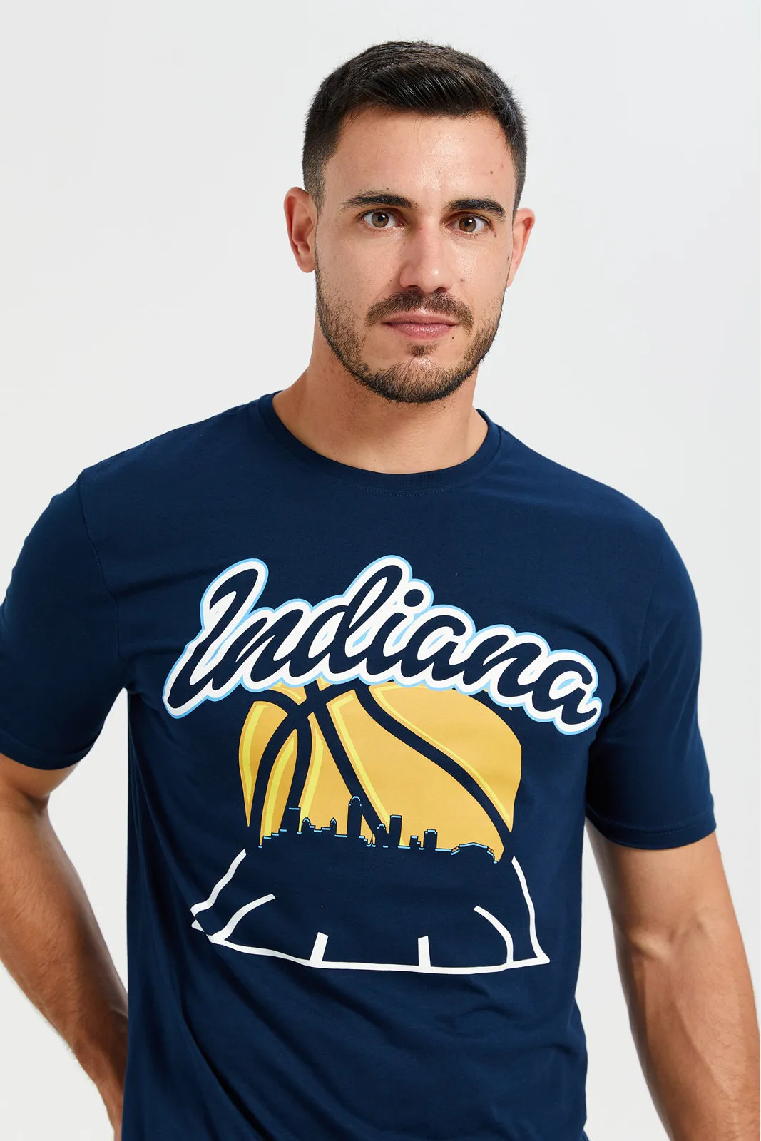 Navy Graphic T-Shirt sold by Redtag product image thumbnail 4