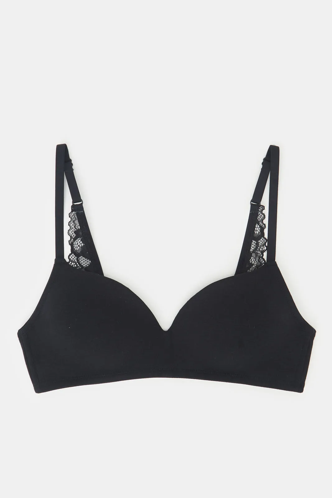 Women Black And Ecru Non Wired Bra Set (Pack of 2) sold by Redtag product image thumbnail 2