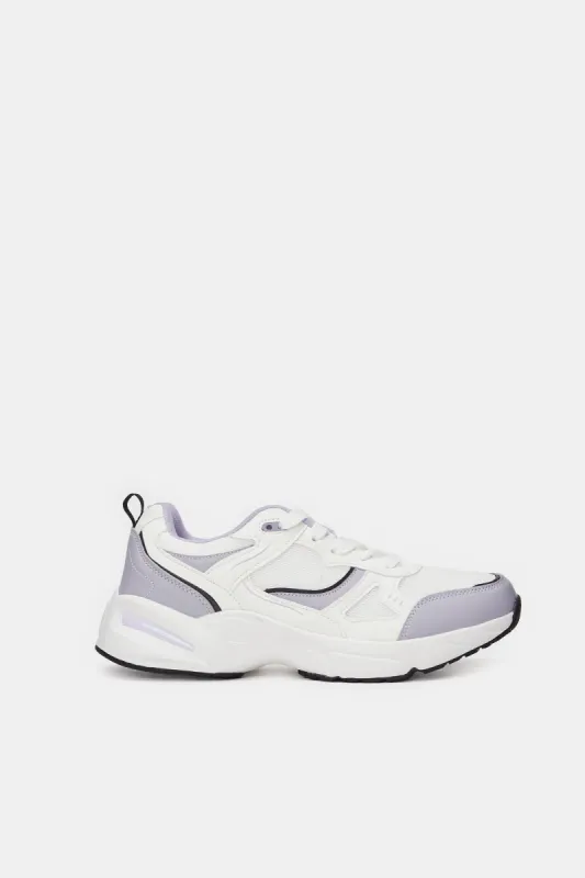 Women Lilac Textured Active Shoes sold by Redtag