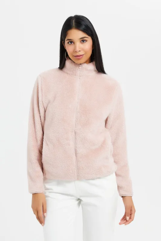 Women Pink Polar Fleece Sweatshirt sold by Redtag
