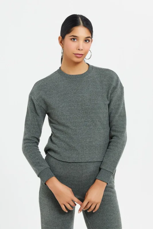 Women Olive Knitted Pullover sold by Redtag