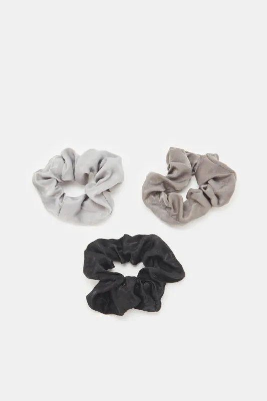 Women Assorted Scrunchies Set (Pack of 3) sold by Redtag