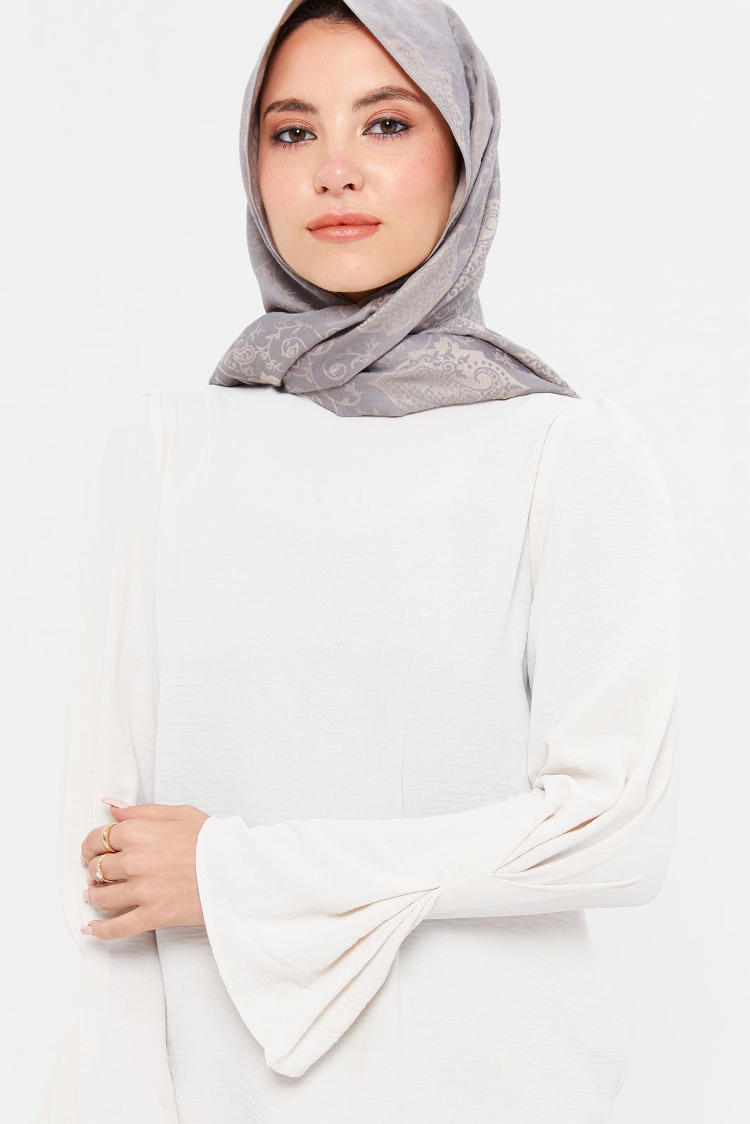 Women Ivory Ruffle Neck Top With Sleeve Details sold by Redtag product image thumbnail 4