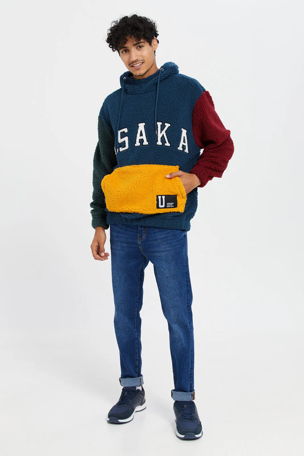 Men Blue Printed Sweatshirt sold by Redtag product image thumbnail 2