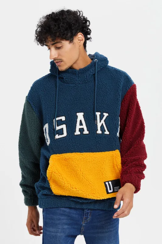 Men Blue Printed Sweatshirt sold by Redtag