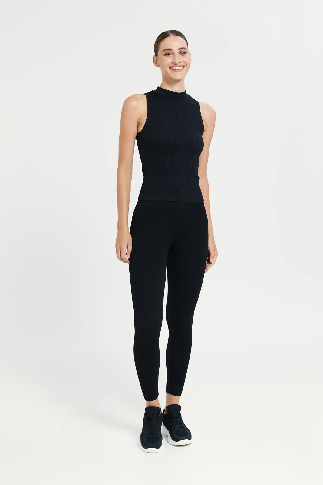 Black Seamless Legging sold by Redtag product image thumbnail 2