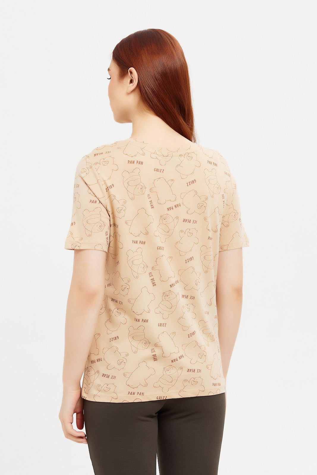 Women Beige Bears Printed T-Shirt sold by Redtag product image thumbnail 3